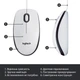 Мишка Logitech M100 USB White (910-006764) - изображение 6