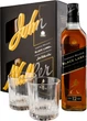 Виски Johnnie Walker Black label 0.7 л 40% с 2-мя стаканами (4820178651400) - изображение 1
