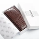 Большой кожаный классический женский кошелек DR. BOND серии Croco PR-250929-40968 коричневый - изображение 7