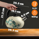 Czajnik emaliowany Kadax Marbella Zielone kwiatki 2.2 l (5903699472149) - obraz 2