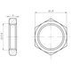 Контргайка 1/2”В латуна LG331L OPTIMUM - зображення 3