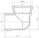 Кутник 1″ВЗ латунний LL553S OPTIMUM - зображення 3