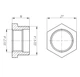 Футорка 3/4"х1/2"ЗВ латуна LF433S OPTIMUM - зображення 3