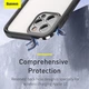 Чохол BASEUS Camera Lens Protector Frame Case Для Iphone 12 Pro (FRAPIPH61P-02) Black - зображення 5