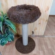Когтеточка стойка с мягкой лежанкой для котов кошек 65х50х48см коричневая - изображение 5