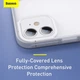 Чохол BASEUS Camera Lens Protector Frame Case для Iphone 12 mini (FRAPIPH54N-02) White - изображение 9