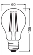 Светодиодная лампа OSRAM Filament A100 DIM 5,9W 806Lm 2700K E27 (4099854465055) - изображение 5