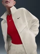 Спортивная ветровка для бега женская Nike W Nsw Nk Liq Shine Wr Jkt HV2467-133 S Бежевая (0198485085121) - изображение 6