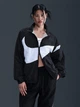 Спортивная ветровка для бега женская Nike W Nsw Logo Os Track Jkt HV4107-010 L Черная (0198485096776) - изображение 1