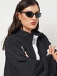 Спортивная ветровка для бега женская Nike W Nsw Logo Os Track Jkt HV4107-010 L Черная (0198485096776) - изображение 11