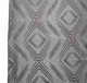 Штора жакардова Umbra 200×270 см 1шт, сіра з геометричною вишивкою для спальні та вітальні - зображення 3