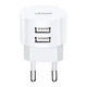 Сетевое зарядное устройство Usams T20 2USB 2.1A (White) [49646] - изображение 1