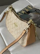 Жіноча сумка Coach Bolso de hombro Teri пісочний через плечі - зображення 3