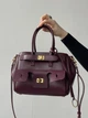 Сумка женская Bel Air Tote Bag - Premium бордовый золото средний Баленсиага - изображение 1
