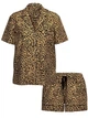 Піжама Сатинова (сорочка + шорти) Victoria's Secret Glazed Satin Short Pajama Set XL Леопардовий (2681375D) - зображення 3