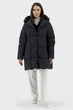 Зимовий пуховик casual з качиним пухом та капюшоном Basic (чорний, S), 107107, 106575 - изображение 1