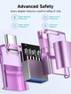 Адаптер-переходник JSAUX Type-C to USB 3.0, 5Gbps, purple - изображение 7