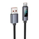 Кабель Hoco Type-C Favor 5A charging data cable with display X112 |1m, 5A| black - изображение 7