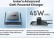 Сетевое зарядное устройство Anker Nano Charger 45W USB-C Black (A2692L11) - изображение 3