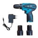 Акумуляторний шуруповерт UKC 10157 21V з 2 акумуляторами у кейсі Blue/Black (10157) - зображення 2
