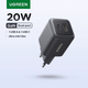 Зарядное устройство UGREEN X514 20W 2-Ports GaN Fast Charger - изображение 2