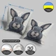 НЕ ВЫШЕВКА! Декоративная плюшевая подушка с кроликом 3D ПРИНТ 45×45 см 1322045UA - изображение 3