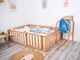 Детский деревянный манеж-кровать Монтессори BUSY WOOD напольная Модель 6.2 200х160 см Натуральное дерево - изображение 9