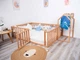 Детский деревянный манеж-кровать Монтессори BUSY WOOD напольная Модель 6.2 140х190 см Натуральное дерево - изображение 12