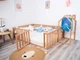 Детский деревянный манеж-кровать Монтессори BUSY WOOD напольная Модель 6.2 190х160 см Натуральное дерево - изображение 12