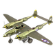 Металлический 3D конструктор "Истребитель P-38 Lightning", Metal Earth, ICX143 - изображение 1