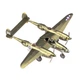 Металлический 3D конструктор "Истребитель P-38 Lightning", Metal Earth, ICX143 - изображение 2
