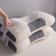 Ортопедична подушка для сну Pillow-01 анатомічна 48x74 см з підтримкою шиї та спини поліефірне волокно Біло-сіра - зображення 7