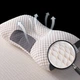 Ортопедична подушка для сну Pillow-01 анатомічна 48x74 см з підтримкою шиї та спини поліефірне волокно Біло-сіра - зображення 8