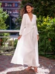 Длинное белое вечернее платье для невест FashionYouWant S белый 43425479 - изображение 2