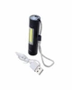 Светодиодный ручной фонарь Bailong 510 LED с фокусировкой луча аккумулятор USB зарядка алюминиевый корпус черный - изображение 2