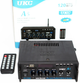 Підсилювач звуку UKC A5 Bluetooth USB SD FM MP3 2x120W стерео підсилювач караоке з двома мікрофонними входами аудіопідсилювач для колонок акустики радіо дисплей пульт ДК домашній музичний центр підтримка флешки карт пам'яті - изображение 2