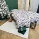 Комплект постельного белья Ранфорс Premium Новогодние Олени полутороспальный 150х210 см - изображение 7
