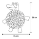 Килимок для злизування ласощів Flamingo Sniffing Carpet Crocodile, 38 см - зображення 4