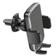 Автотримач для телефону HOCO CA94 Polaris push-type air outlet car holder Black (6931474758507) - зображення 4