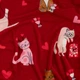 Плед Ardesto Flannel 160х200 см бордовый котики с сердечками ART0124PB - изображение 2