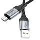 Дата кабель Hoco X102 Fresh USB to MicroUSB (1m) Black - изображение 2