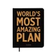 Планер «WORLD'S MOST AMAZING PLAN» черный - изображение 1