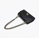 Сумочка Шанель Chanel Премиум женская мини сумка Chanel Classic черного цвета из эко-кожи - изображение 3
