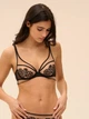 Бюстгальтер жіночий Simone Perele 80D Чорний/Бежевий (1G2319-tatoo) - изображение 3
