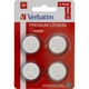 Батарейка Verbatim CR 2450 Lithium 3V * 4 (49535) - изображение 1