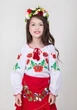 Вышитая блузка с маками в украинском стиле Маричка, белая, хлопок, длинный рукав, на девочку 104 см - изображение 7