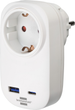 Rozgałęźnik sieciowy Brennenstuhl Type F + USB A + USB-C PD 20W White (4007123696000) - obraz 1