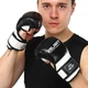 Перчатки Крабы спаринговые для MMA на липучке размер XL Полиуретан Zelart черный-белый BO-4612 - изображение 7