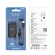 Мережевий зарядний пристрій Borofone BA20A, кабель USB to MicroUSB, 1USB, 2.1A, Black - зображення 5