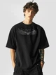 Футболка чоловіча оверсайз Dubhumans Wings of Liberty Чорний XL-2XL (WOL-TMO-B-XL2XL) - зображення 1